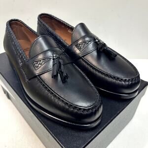 NWOT Allen Edmonds Maxfield Handsewn Tassel Loafer Moccasin Black USA 11 Wide E